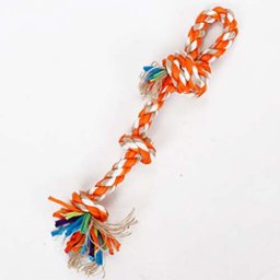 LES FILOUS Huge colored rope tug, Jute-cotton, 45cm, 160-170g