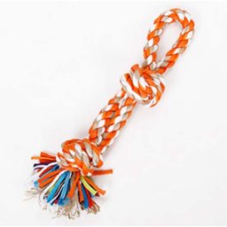 LES FILOUS Huge colored tug rope, Jute-cotton, 38cm, 200g
