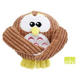 EBI DOG TOY OLLY OWL ca.13x13,5cm with squeaker&crackle