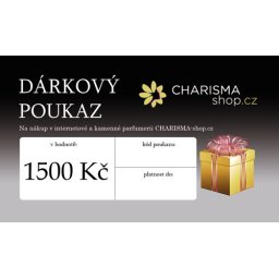 Dárková poukázka elektronická 1500 Kč