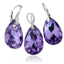 Stříbrná souprava Pear Violet