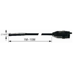 Extra tenký 3 m husí krk o průměru 6,8 mm + 10 mm kamera