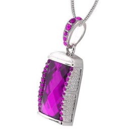 USB Krystal - fialový 16GB