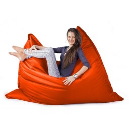 CrazyShop sedací vak STANDARD 144×180 cm, oranžová
