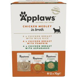 Applaws Chicken Multipack kuřecí výběr - kapsička 12x70 g