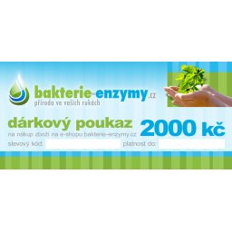 Dárkový poukaz v hodnotě 2000 Kč