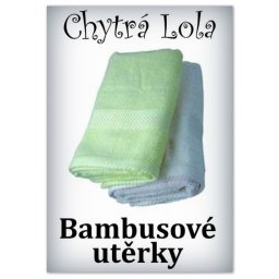 Chytrá Lola - Bambusové utěrky 2ks (BU01)