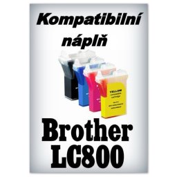 Handsome - Náplně do tiskáren Brother LC800 - SADA 4 náplní - kompatibilní
