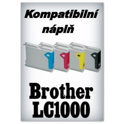Handsome - Náplně do tiskáren Brother LC1000 - SADA 4 náplní - kompatibilní