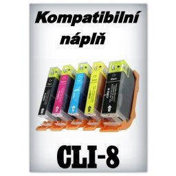 Handsome - Náplně do tiskáren Canon CLI-8 - SADA 5 náplní s čipem - kompatibilní