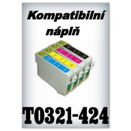 Handsome - Náplně do tiskáren Epson T0321 - T0424 - SADA 4 náplní - kompatibilní