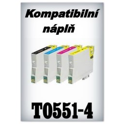 Handsome - Náplně do tiskáren Epson T0551 - T0554 - SADA 4 náplní - kompatibilní