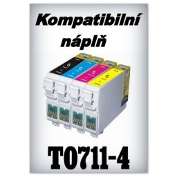Handsome - Náplně do tiskáren Epson T0711 - T0714 - SADA 4 náplní - kompatibilní