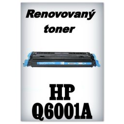 Renovovaný toner HP Q6001A - cyan