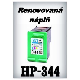SuperNakup - Náplně do tiskáren HP-344 - color - MEGA SADA 10 náplní - renovované