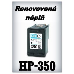 SuperNakup - Náplně do tiskáren HP-350 XL - black - SADA 3 náplní - renovované