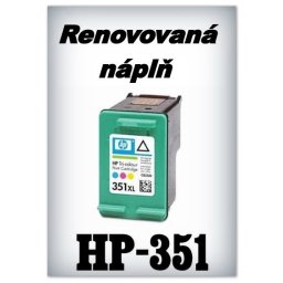 SuperNakup - Náplň do tiskárny HP-351 XL - color - renovovaná