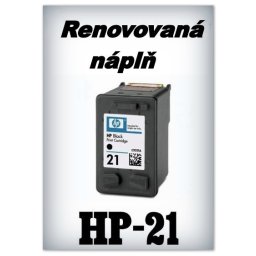 SuperNakup - Náplně do tiskáren HP-21 XL - black - MEGA SADA 10 náplní - renovované
