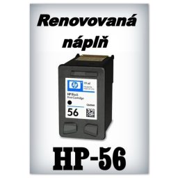 SuperNakup - Náplně do tiskáren HP-56 XL - black - SADA 3 náplní - renovované