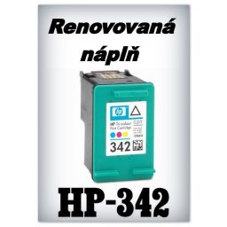SuperNakup - Náplně do tiskáren HP-342 XL - color - SADA 3 náplní - renovované