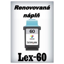SuperNakup - Náplň do tiskárny - Lexmark 60 - color - renovovaná