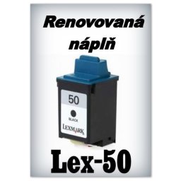 SuperNakup - Náplně do tiskáren Lexmark 50 - black - SADA 3 náplní - renovované