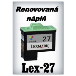 SuperNakup - Náplň do tiskárny Lexmark 27 - color - renovovaná