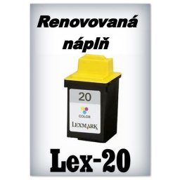 SuperNakup - Náplně do tiskáren - Lexmark 20 - color - SADA 3 náplní - renovované