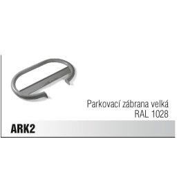 CAME ARK 2 parkovací zábrana velká RAL 1028