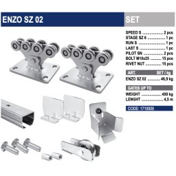 CAIS KIT ENZO SZ 02 sada pro samonosnou bránu do 4,5m průjezdu