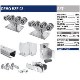 CAIS KIT DEMO MZE 02 sada pro samonosnou bránu až do 8m průjezdu