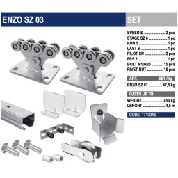 CAIS KIT ENZO SZ 03 sada pro samonosnou bránu do 4,5m průjezdu