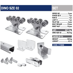 CAIS KIT DINO SZE 02 sada pro samonosnou bránu do 4,5m průjezdu
