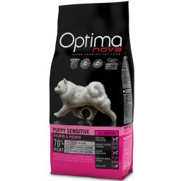 Optima Nova Dog Puppy Sensitive GF Salmon 12 kg