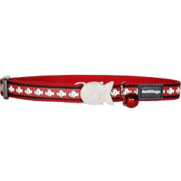 Red Dingo Obojek pro kočky reflexní 20 - 32 cm Barva: červená