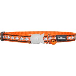 Red Dingo Obojek pro kočky reflexní 20 - 32 cm Barva: oranžová