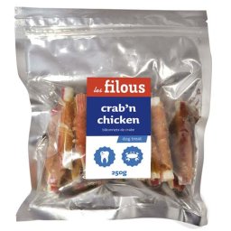 LES FILOUS CRAB AND CHICKEN 250g krabí tyčinky omotané kuřecím masem