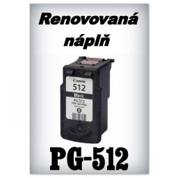 SuperNakup - Náplně do tiskáren Canon - PG-512 XL - black - SADA 3 náplní - renovované