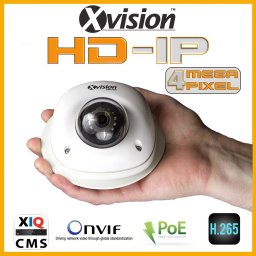 IP kamera bezpečnostní DOME 4Mpix s 15m IR - BÍLÁ
