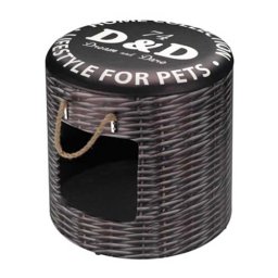 EBI D&D PET-BOX LARGE RATTAN 42X40CM Domeček a taburet