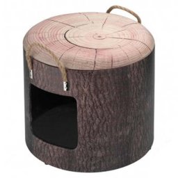 EBI D&D PET-BOX MEDIUM WOOD 35X34CM Domeček a taburet