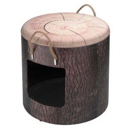 EBI D&D PET-BOX LARGE WOOD 40X42CM Domeček a taburet