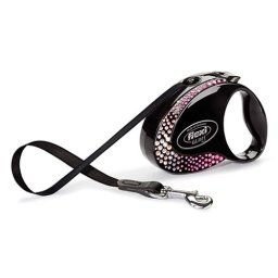 flexi Glam Composition popruh S 3m černé 12kgSWAROVSKI®