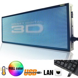 Velkoplošný LED panel s plnobarevný displejem - 76 cm x 27 cm