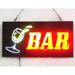 Světelná LED reklama "BAR" 43 cm x 23 cm