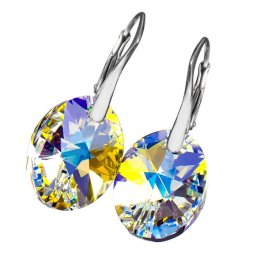 Stříbrné náušnice Oval AB