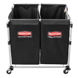 VOZÍK RUBBERMAID NA PRÁDLO (2 komory bílé-barevné)
