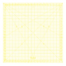Rastrové pravítko 38x38cm M3838-YW žluté