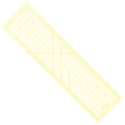 Rastrové pravítko na patchwork 16x60cm M1660-YW žluté