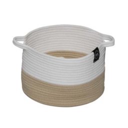 EBI D&D HOMECOLLECTION PET-CAVE RIBBON WHITE-BEIGE 30x30x20cm